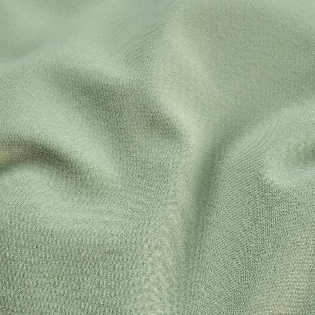 Light green recycled polyester fabric, close up